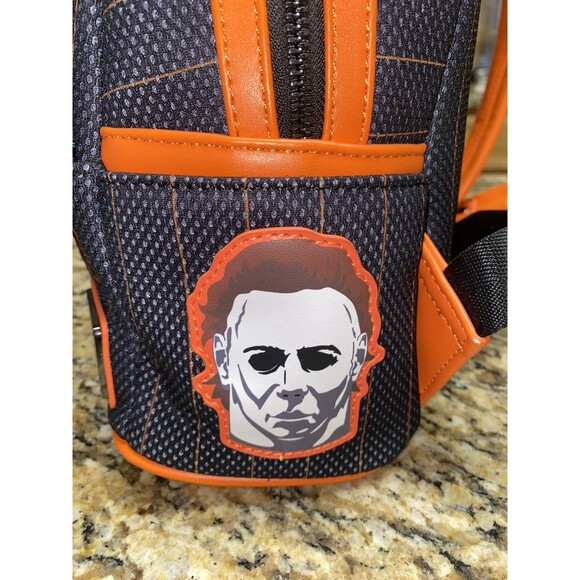 Loungefly Halloween Michael Myers Jersey Mini Black Limited Edition Backpack - Picture 4 of 9